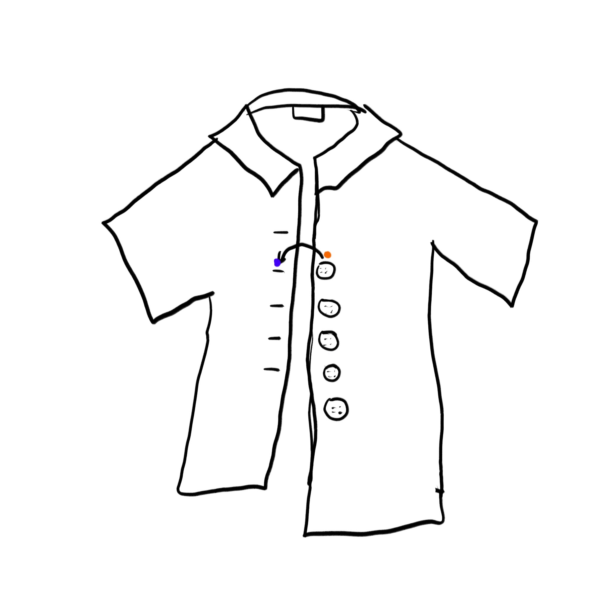 As shown in the diagram, although the circuit would still be completed, the mismatch of colors between the button and buttonhole would alert the user to correct it in time. However, this design introduces a problem: once the button is fastened, the circuit remains active, and the LEDs stay lit. This not only wastes energy but may also create awkward situations. Therefore, I will continue to explore other solutions to ensure that the LEDs turn off after providing guidance, without affecting the appearance of the clothing.