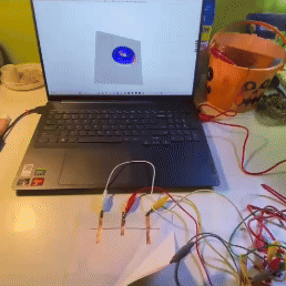 As shown in the GIF, folding different sections triggers different functions, making this switch a good prototype for designing more complex interactions.