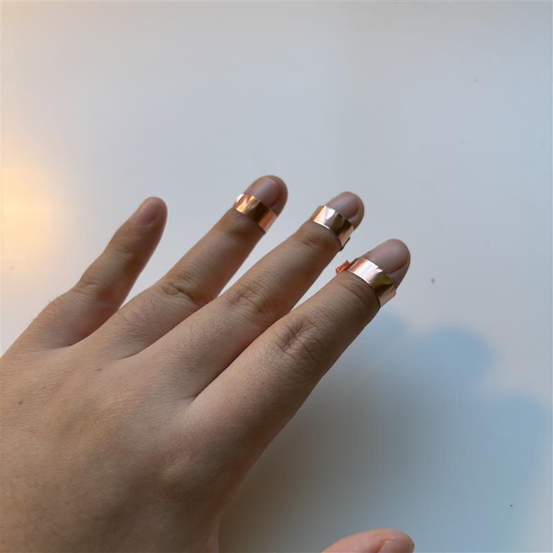 Inspired by the previous attempt, I wanted to reposition the keyboard—from the table to my hands—so I wrapped copper tape around my fingers. However, I forgot that our bodies are already conductive, and the copper tape wasn’t necessary. In fact, this unnecessary step taught me a valuable lesson: it's important to think things through before taking action to avoid wasting time.