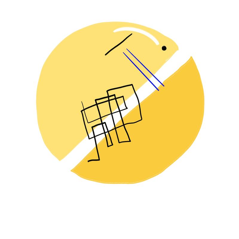 I tried to follow Giorgia's “ Data Portraits at TED” to draw out another portrait of me, hoping to get the effect on the tutorial. Surprisingly, my answer ended up with a yellow logo, which I found a bit uninteresting because of the lack of color contrast, but still good p5.js practice material.