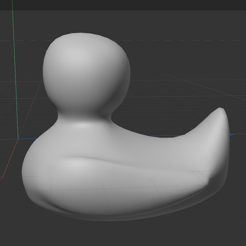 After constantly adjusting the points and edging the sides and noodles, I got the duck's body.