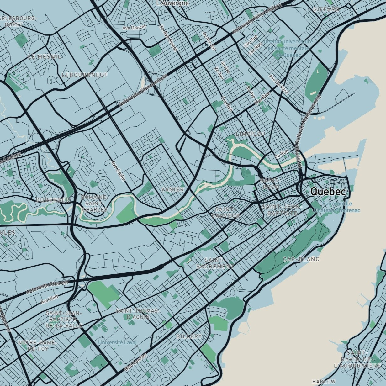 I found a bench converted from a snowboard on the Sheridan campus and photographed it as a reference image for this style. In this style, the land color comes from the skis, the road color comes from the shadows in the photo, and the river color comes from the wall in the photo.