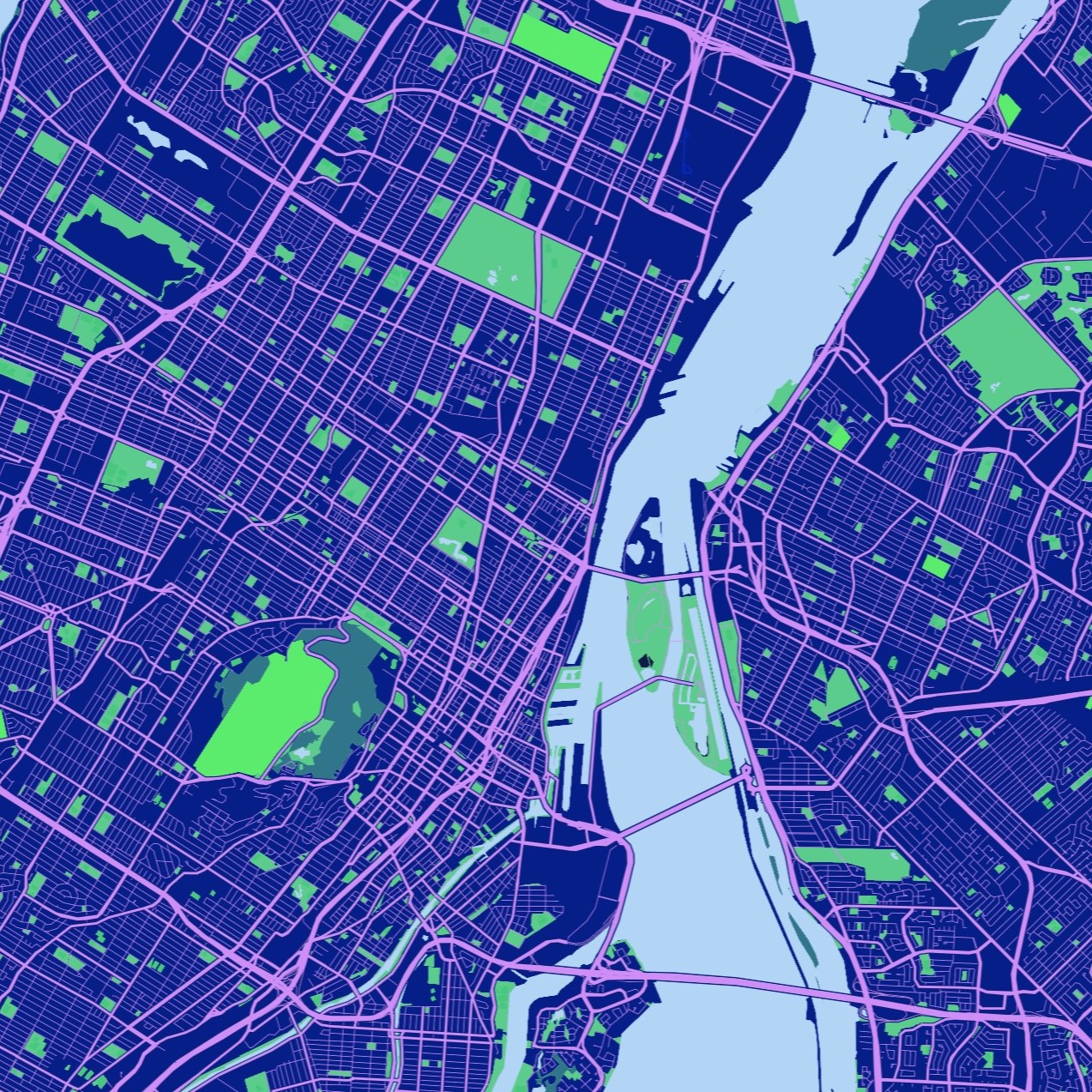 In this image, I removed all text to make the map more purely a visual symbol and to help with laser cutting.
