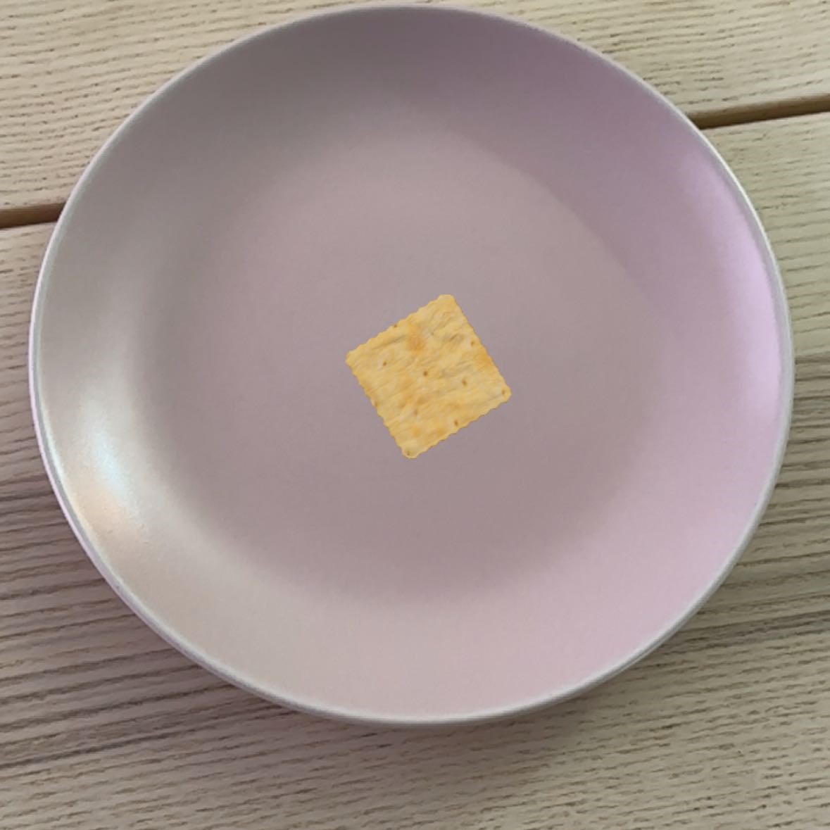 I tried to put the cracker created in Project1 on my plate. Actually, AR is so interesting that we can place any model that makes sense and doesn't make sense in a real location. It can give us a PREVIEW (e.g. does this couch fit in my living room) or it can make a waterfall appear in the desert. I believe that AR will be a technology that will bring more convenience to human beings in the future, and it is also a very attractive area for creativity.